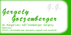 gergely gotzemberger business card